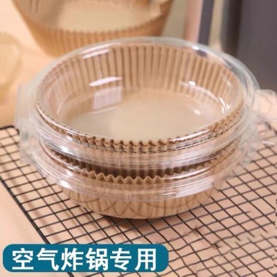 定制生产圆形烘焙纸 食物垫烧烤硅油纸空气炸锅垫纸防油纸50张图5