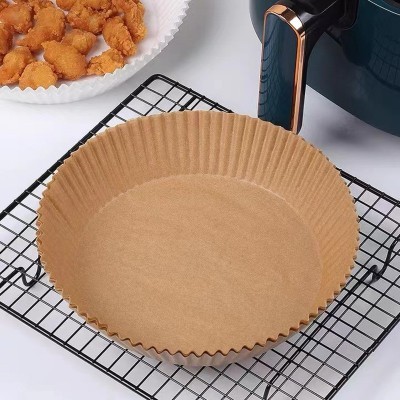 定制生产圆形烘焙纸 食物垫烧烤硅油纸空气炸锅垫纸防油纸50张图4