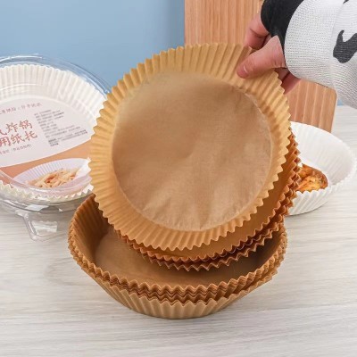 空气炸锅专用纸 硅油纸圆形大号家用圆形烘焙纸用炸锅纸一次性图3