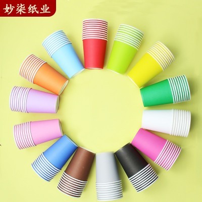 幼儿园彩色纸杯手工制作材料 美术创意DIY纸杯画 一次性纸杯混色图3