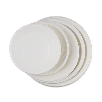 一次性甘蔗浆纸盘批发纸碟子6寸7寸8寸9寸10圆盘手工绘画盘幼儿园图5