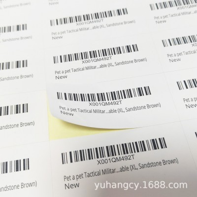 打印亚马逊fba条码不干胶标签跨境防窒息标签贴纸sku入仓条码贴纸图3