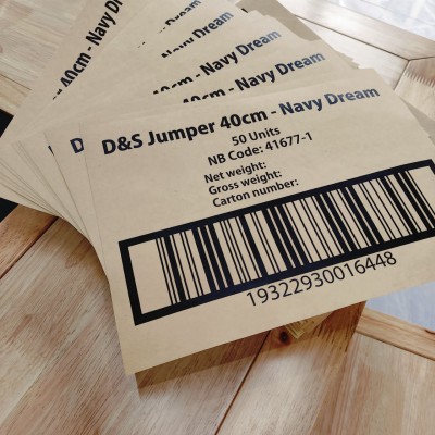 箱唛打印 牛皮纸不干胶唛头印刷 亚马孙条码印制纸箱贴唛来图快打图3