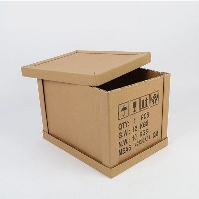 大型纸箱定制 7层AAA纸板箱 机械设备包装箱 进口美卡重型纸箱图2