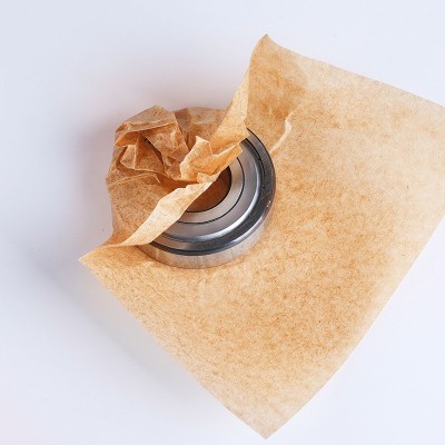 黄色防锈纸工业油纸 机械防潮纸 金属轴承五金包装纸卷筒蜡纸图2