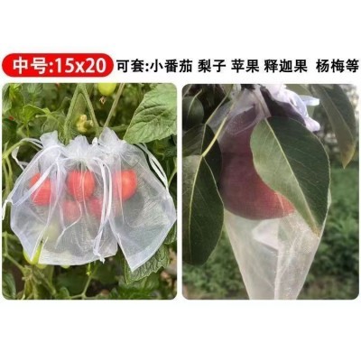 果树防虫网袋水果套袋防鸟纱网袋保护葡萄袋无花果番石榴草莓批发图2