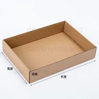 幼儿园积木拼装玩具收纳纸盒酒店用品手工无盖纸箱拼图托盘 整理盒图3