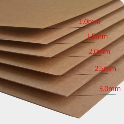 现货纯牛皮包装纸A4/A3/A2牛卡板纸 DIY手工硬纸板加厚牛卡平板纸图5