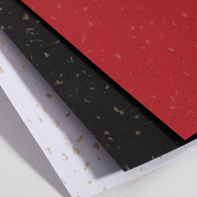 厂家供应星语纹特种纸高档商务礼盒包装纸大张喜庆节日洒金珠光纸图2