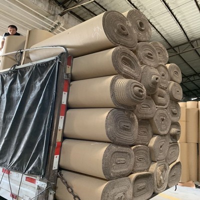 厂家直供瓦楞纸双层加厚纸皮纸卷 家具打包卷纸1米1.2 1. 41.5坑纸