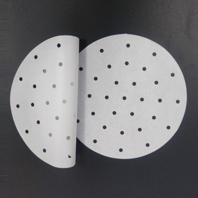 空气炸锅纸专用纸 圆型蒸笼纸硅油纸吸油纸 烘焙用纸防油烤肉纸图2