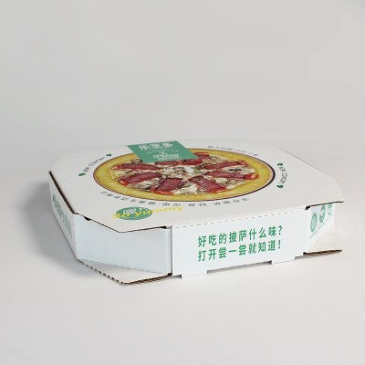 披萨纸盒烘焙外卖折叠打包盒披萨彩印纸盒食品外卖盒食品级披萨盒图3