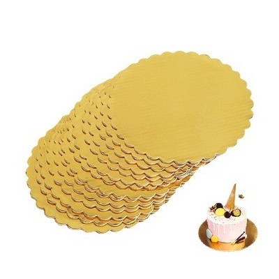 蛋糕板圆形 6 8 英寸白皮书食品包装托盘瓦楞圆形蛋糕底座图2