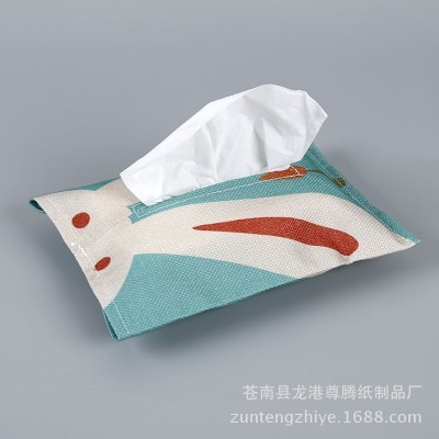 现货批发可爱卡通无纺布盒装纸巾 个性一次性抽取式盒装纸巾批发图5