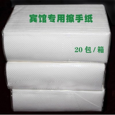 宾馆擦手纸印花纸巾商用擦手纸卫生纸抽纸印花厕所卫手间手纸
