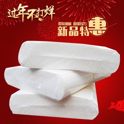 厂家供应散装抽纸3层妇婴面巾纸酒店餐馆用抽纸按斤餐巾纸图4
