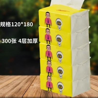福建批发整提300张木桨餐巾纸100抽湿水不易破大包抽纸电商纸代发图4