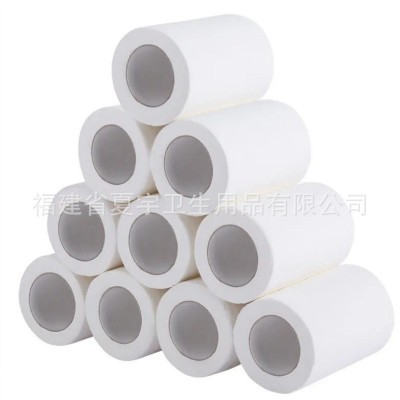 卷纸工厂批发4层木浆卷纸可湿水家用宾馆擦手厕纸卷筒卫生 纸整提图2