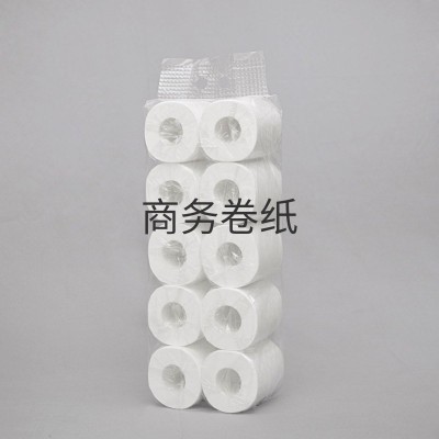 卷纸工厂批发4层木浆卷纸可湿水家用宾馆擦手厕纸卷筒卫生 纸整提图5