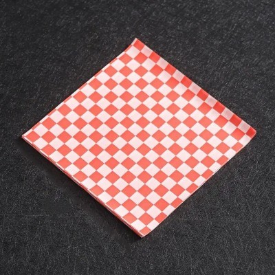 英文防油纸汉堡包装纸食品法文餐盘纸吸油纸商用薯条炸鸡防油垫纸图2