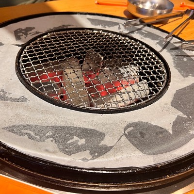 圆环形烤盘纸涮一体锅垫盘纸烧烤纸吸油纸电烤炉防油塔锅纸烤肉纸图2