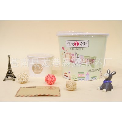 纸杯厂家批发 一次性纸质外带 全家桶 爆米花桶图2