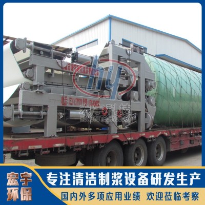 按需生产造纸机械 双网浓缩挤浆机 造纸设备制浆双网脱水机