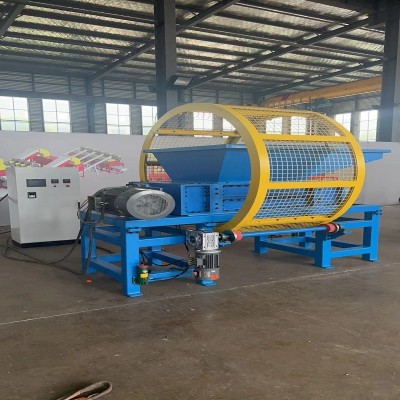 大型双轴撕碎机塑料废铁轮胎金属双轴废铁破碎机图4