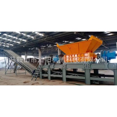 双轴撕碎机大型撕碎机粉碎设备废旧塑料纸厂废钢撕碎机塑料破碎机图4