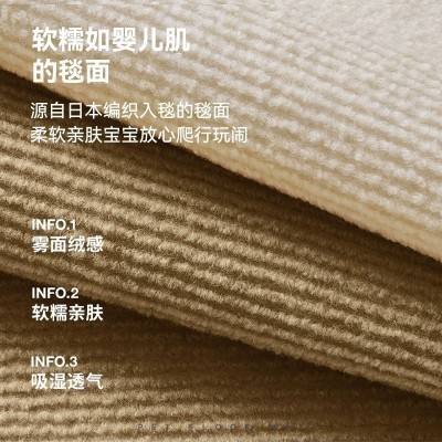 自由拼接地毯客厅卧室免胶自粘日式爬行可拆洗免打理方块满铺地垫图2