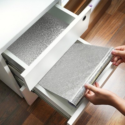 厨房防油贴纸自粘防水防潮耐高温灶台橱柜油烟壁纸桌面铝箔纸墙贴图2