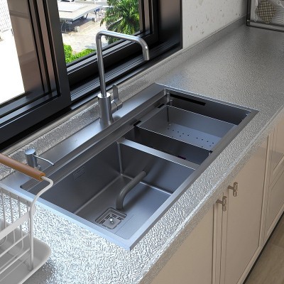 厨房防油贴纸自粘防水防潮耐高温灶台橱柜油烟壁纸桌面铝箔纸墙贴