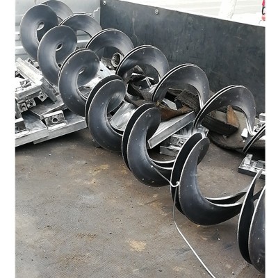 厂家加工搅笼轴造纸厂分离器螺旋叶片辊螺旋绞笼分离器设备用叶片图5