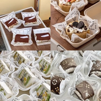 摆摊法文蛋糕提拉米苏分隔纸汉堡三明治包装垫纸油炸类食物 防油纸图4