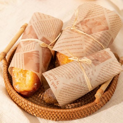 食品专用美式小吃油炸炸鸡烧烤披萨垫盘商用一次性加厚英文防油纸图3