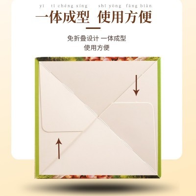 免折叠板栗酥饼包装盒板栗酥绿豆饼手提盒子现货雪花酥纸盒图3