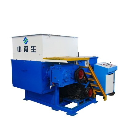 厂家加工定制纸筒塑料木材破碎机 中再生SS-40100橡胶单 轴撕碎机图2