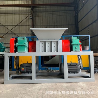 纸厂垃圾辫子绳撕碎机 金属塑料撕碎机 工厂垃圾双轴撕碎机图5