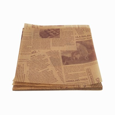 现货批发餐盘隔油吸油美式防油垫纸 炸鸡薯条汉堡三明治包装纸