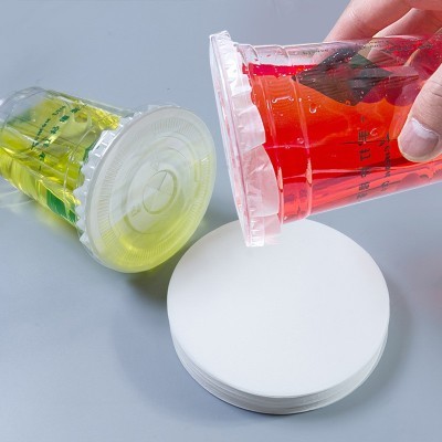 密封98口径一次性奶茶防漏纸 批发90口径杯子饮品咖啡 奶茶防溢纸图3