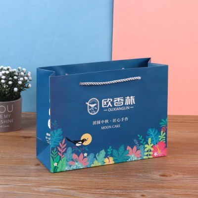 批发制加厚白卡纸服装购物袋广告礼品手提外卖打包 支持印制LOGO