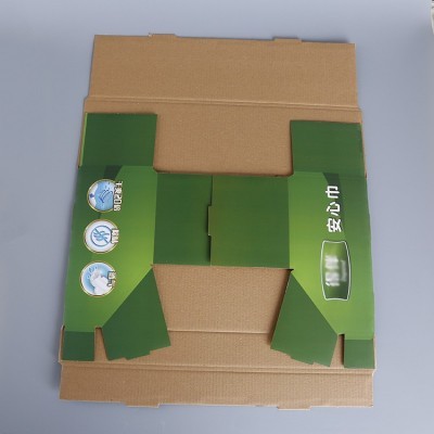 厂家生产化妆品饰品瓦楞盒定制日用品长方形彩盒纸巾安心巾包装盒图2