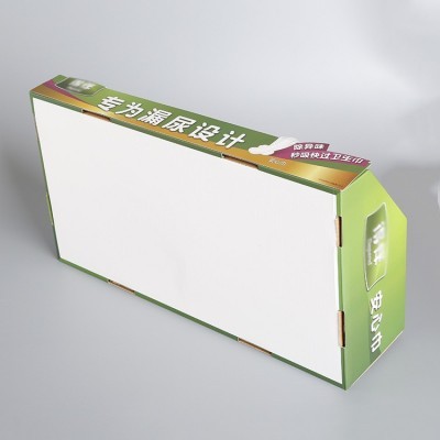厂家生产化妆品饰品瓦楞盒定制日用品长方形彩盒纸巾安心巾包装盒图3