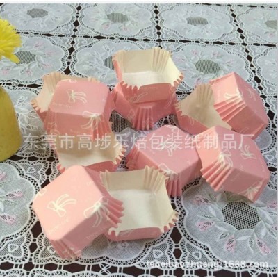 厂家供应 45*45*25方形PET淋膜蛋糕纸杯食品烘焙包装纸杯多款图案图3