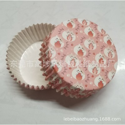厂家供应 14cm面包托蛋糕垫耐高温PET淋膜蛋糕纸杯 防水防油纸杯图3