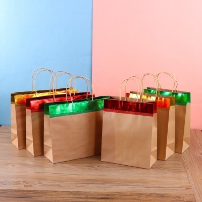 厂家定做 外卖奶茶包装 打包手拎袋服装店手提袋 支持印制logo图2