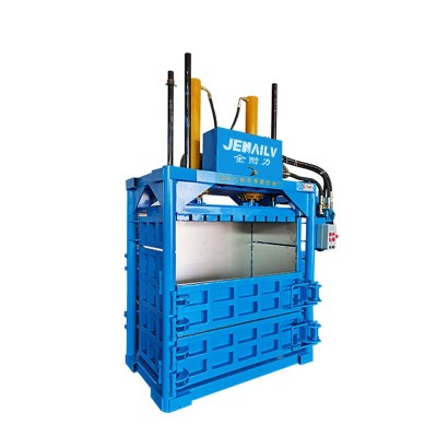 小型立式打包机废品废纸废料塑料瓶易拉罐手动液压工厂定制图2