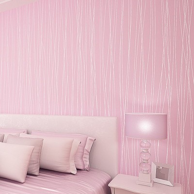 现代简约竖条纹自粘墙纸无纺布素色客厅卧室快速翻新壁纸背胶自贴