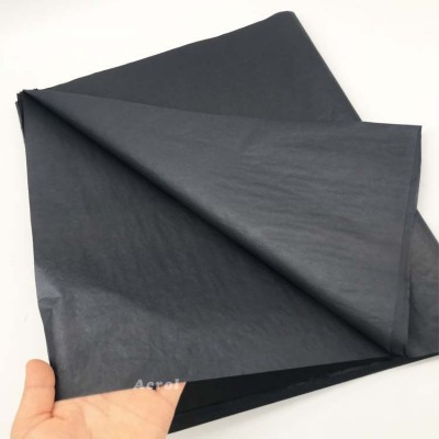 28克黑色拷贝纸 加厚黑色雪梨纸 服装 化妆品 包装防潮纸图2
