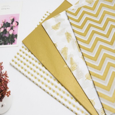 亚马逊折叠装袋拷贝纸派对装饰金属雪梨纸17克玫瑰金印刷拷贝纸图3